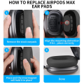 For Apple Airpods Max Earmuffs Multifunctional 1 Pair of Ear Pad Accessories, Blue. 