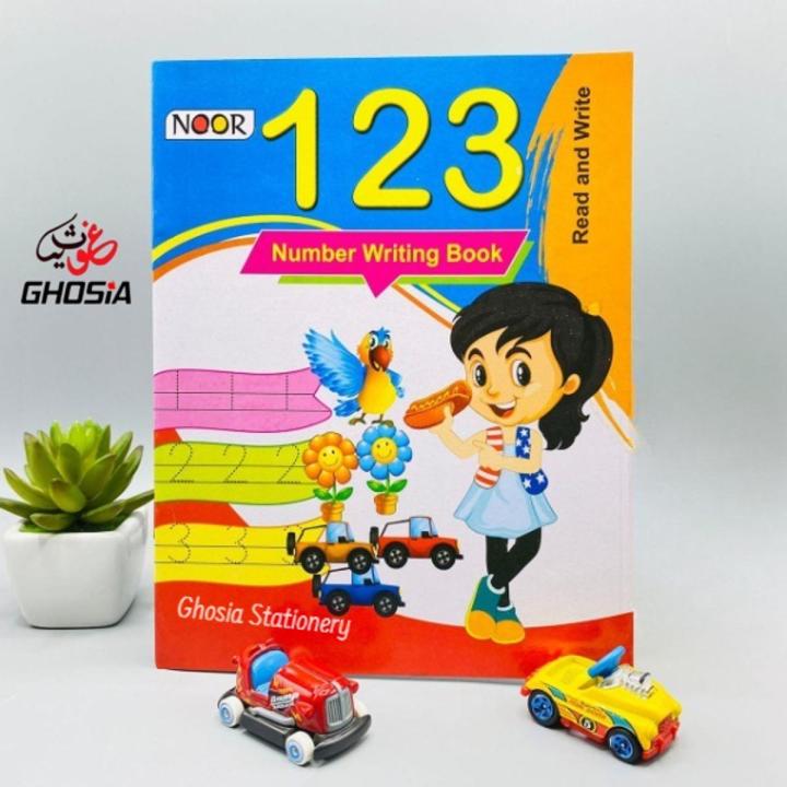 Preschoolers Writing Practice Notebook Set of 3- English, Urdu, Math Writing Notebooks-1134