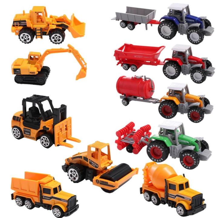ABS plastic Boy Toy Educational Toy Tractor Dump Truck Bulldozer Models Model Car Toys Tractor Toy Engineering Car Model Farmer Vehicle