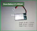 3.7v 300mAh RC Drone Helicopter Airplane Lipo Battery. 