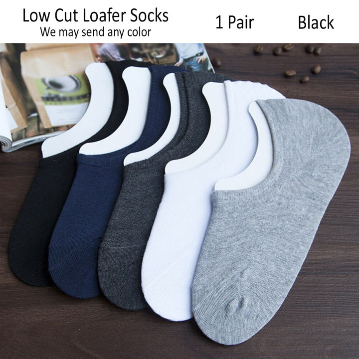 1%20Pair%20of%20Loafer%20Socks%20for%20Men%20and%20Women%20No%20Show%20Sockes%20Cotton%20Loafer%20Low%20Cut%20Socks%20Ankle%20Socks%20in%20Plain%20Random%20Colors%20(Black%20Blue%20White%20Grey)%20-%20Image%206