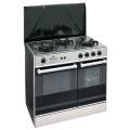 Welcome 3 Burner 34" Gas Cooking Range WC-666 - Black and Silver. 