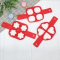 【HOT】 4 Holes Nonstick Pancake Maker Molds Silicone Mold For Frying Pan Round/Square/Heart/Flower Shape Mould DIY Cooking Gadgets. 