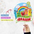 Number Blocks Theme CUSTOMIZED Digital Cake Topper for Boy or Girl 1st Birthday Party Celebration & Perfect Birthday gift with Any Name. 
