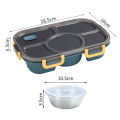 Lunch Box Multi-grid Convenient Salad Fruit Vegetable Lunch Box. 
