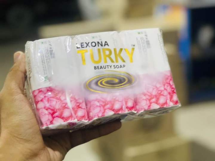 Turkey soap with 3 different flavors and elegant fregrences 6pcs pack 125gm per pcs