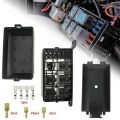 BRADOO-Fuse-Relay Box 5-Fuse Holders 6 Relay Block Holders Fuse-Block 12V Fuse-Box Car. 