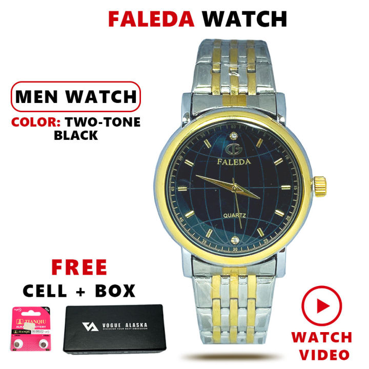 Faleda Fashion New Style Top Brand Quartz Stainless Steel Water Resistant Watch For Men