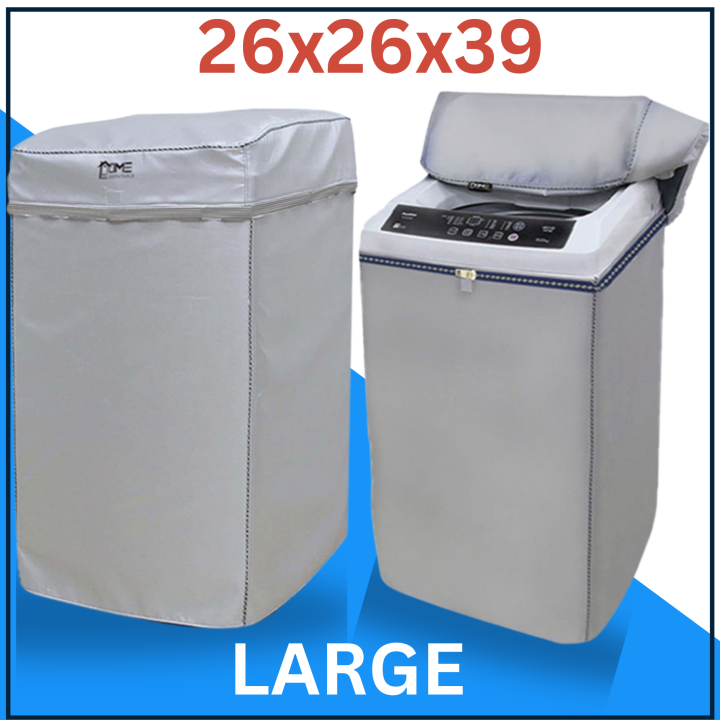 Original Washing Machine Cover Waterproof & Dustproof UV Coated- Fits Haier, Dawlance Top Load, Front Load, Twin Tub/ Double Tub Washing Machine Cover with Zipper - All Sizes & Models - Home Essentials