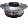 1 Piece Pot Degchi with Lid Silver Aluminum Adonized Capacity 800grams. 