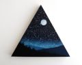 Triangle Shaped Canvas Plain White 4". 
