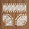 Pack of 3  Inlays Stencil For wall Painting Art DIY Home Decor, Album Crafts and Canvas. 