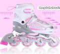5 inch Size Suitable for Upto 11 years Baby Inline Skates Roller Skating Shoes For Children Adjustable Inline Skates,Outdoor Roller Blades with Full Light Up Illuminating Wheels for Kids NOTE random color will be delivered. 