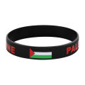2Pcs Palestine Flag Silicone Bracelet Sports Game Wristbands National Wrist Strap For Men Women Fashion Personality Accessories. 