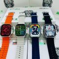 Z77 Ultra Smart Watch Always On Display Ocean + Leather Strap Wireless Charger 49 MM. 