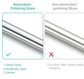Metal Straws Reusable Stainless Steel Extra Long Drinking Straws for 30oz and 20oz Cups Rumblers Fits all Yeti Ozark Trail SIC & RTIC Tumblers Party With a Clean Brush. 
