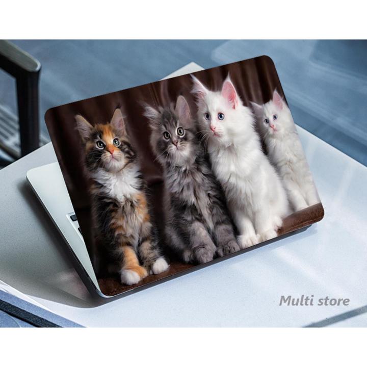 cat-kitten-whiskers-face_ Laptop back cover / skin / sticker for girls / boys - Vinyl Sticker Decal - For All Laptops - Sizes 13 13.3 14.6 15 15.4 15.6 inches Laptop