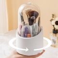 360 Degree Rotating Makeup Brush Holders with Clear Lid,Brush Storage Dust Proof Box Makeup Organizer for Bathroom, Vanity, Makeup Container. 