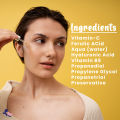 Vitamin-C 10% Ferulic Acid 1% Skin Serum for Brighter, Hydrated Skins, Reduces Dark Spots with MomDaughts Face Serums - 30ml. 