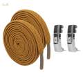 Elastic Shoelaces Shoe Laces Cotton Sneakers Quick Strings Brown. 
