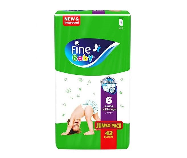 Fine Baby Diapers, Jumbo pack - Size 6