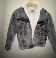 New Jeans jacket Sherpa Denim Jacket with White Fur. 