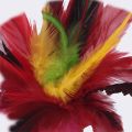 20cm Chinese Jianzi Hand Made Chicken Feather Shuttlecock Portable Foot Kick Handwheel Feather Shuttlecock for Physical Exercise. 