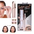 Flawless Eyebrow Hair Remover with LED Light Rechargeable Flawless Hair Remover for Women Upper Lips Facial Hair Painless Trimmer Instant Hair Remover Machine For Gentle And Smooth Skin Premium Quality For Women. 