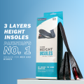 3 Layer 7 cm (2.76 inches) - Height Increase Insole Grow Taller Soles Height Increasing Shoes Sneakers Pad Soft High Quality Height Elevator For Men Women Tall Height Growth Insoles. 