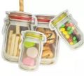 3 PCS Jar Zipper Bags,Food Storage Snack Sandwich Ziplock Bags,Reusable Airtight Seal Food Storage Bags,Leakproof Food Saver Bags for Travel Camping and Kids. 