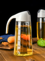 2 in 1 Oil Sprayer & Dispenser Bottle 500ML + FREE Hand Towel Combo | Kitchen Oil Spray Bottle for Cooking, Air Fryer, BBQ, Salad, Grilling | Glass Oil Mist Sprayer Reusable Anti-Leakage | Buy 1 Get 1 Free. 