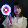 Flashing Windmill Handheld Santa Appearance Spinning Windmill LED Light Up Toy. 