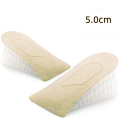 3 Layers Height Increase Heel Pad Gel, Invisible Height Increase Upto 5cm, Height Increase Insole, Heel Lift Inserts, Adjustable Shoe Insert Lift for Men and Women, Height-AdjustableShoe Pads Foot Cushion for Shoes,. 