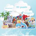 Toddler 3D Puzzle DIY Small Two-Piece Kids Puzzle Education Farm Orchard Villa Playground Puzzle Toys Gift For Boys Girls. 