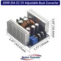 DC-DC Buck Converter Step Down Module 300W 20A Constant Curent LED Driver Power Step Down Voltage Module Electrolytic Capacitor. 