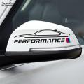 Performance Car Side Glass & Petrol Cap Sticker Black - Car Decoration Vinyl Decal. 