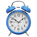 3 inch Twin Bell Alarm Clock Metal Frame 3D Dial with Backlight Night Light Desk Table Clock for Home Office. 
