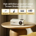 YG300/YG600/S1/T200 mini projector plug-in mobile phone projector portable home, dormitory, outdoor theater can be connected to computer U disk. 