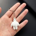 Disney Anime Big Hero 6 Baymax Keychain Cartoon Cute Baymax Pendant Keyrings for Boy Girl Backpack Accessories Car Key Holder. 