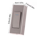 1Pc 1 Gang 2 Way Surface Mount Switch Wire Hanging Installation Bedside On/Off Control Lamp Panel Wall Light Switch. 