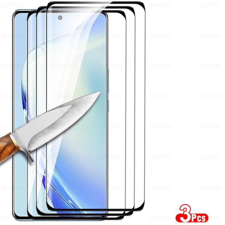For Vivo v27/v27 Pro 5G 3Pcs Full Screen Tempered Glass Protector Full Screen Tempered Glass Protector for Vivo V27 and V27 Pro 6.78 inch Full Coverage Scratch Resistant