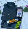 Exclusive Gift Box – Genuine Leather , Belt, Watch Body spray & Shirt – Perfect for Special Occasions. 