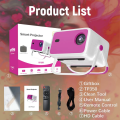 TP350 Projector 650 ANSI 1080P Auto Focus Android 11 Wifi6 BT5.2 Portable Outdoor Video Smart Home Theater Projectors. 