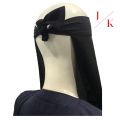 Single Layer Black Abaya Niqab Breathable Polyester Mix Fabric for Women and Girls. 