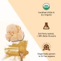 Rooted Lions Mane mushroom Extract Powder (120 gm) | Memory, Focus, Brain Powder & Nerve Health. USDA Organic, 38% Beta Glucans, Certified organic. 