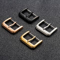 High quality Stainless Steel Universal Pin Buckle watch clasp For Steel Strap Leather Band Watch Accessories 10 12 14 16 18 20 22mm DIY Metal Heavy Strap Belt Web Adjust Roller Pin Buckle Snap. 