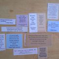 Pack of 12 die-cut book quotes stickers. 