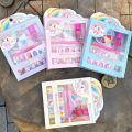 Children's manicure set colorful sequins nail stickers nail polish little girl princess simulation makeup toy gift little girl waterproof nail stickers cartoon safe and non-toxic finger stickers Best toys for girls. 