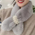 Fashion Imitation Rabbit Fur  Winter Neck Warmers Plush Scarfs Shawl Warm Scarfs. 