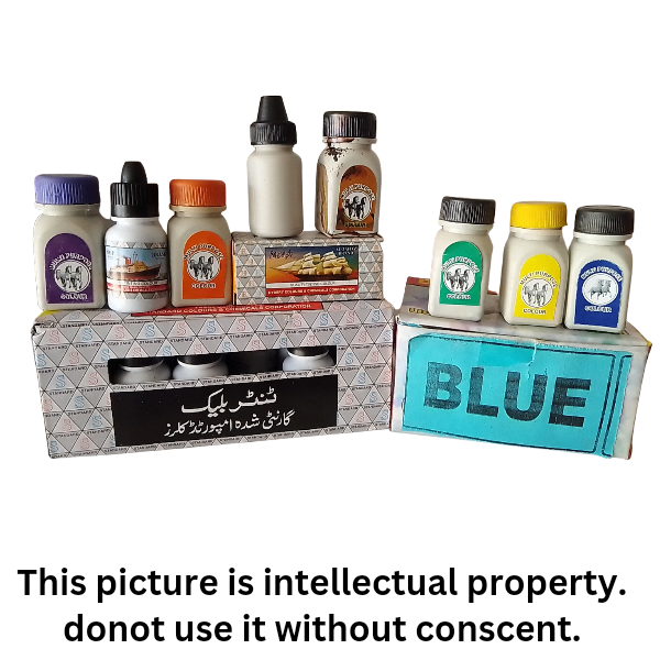 Tinter Colors Liquid Pigments, (Pack of 6)  Red, Yellow, Blue, purple, Brown, Green, Orange, Black for Mixing in Lime Stone, white cement, distemper paints in Tiles and marble grouting, prepare many colors from white distemper paints and choona colors